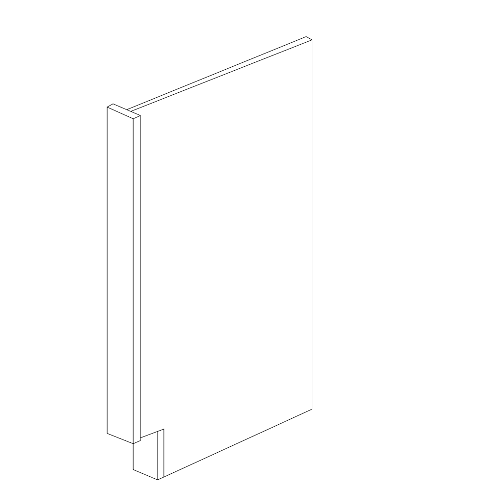 Cabinet Base End Panel